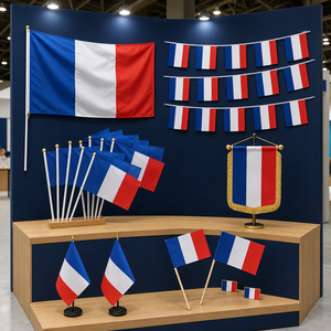 <span class=keywords><strong>Serie</strong></span> di Bandiere Nazionali Personalizzate in Poliestere Eco-Friendly con Stampa Digitale e Asta per Eventi Sportivi - Product Image 3