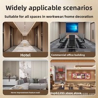 Série de plaques murales en PVC en placage de bois de charbon de bambou imperméables pour la décoration intérieure