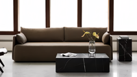 SAIDKOCC 40x40x40cm/30x30x51cm Table Basse De Luxe En Marbre Naturel pour Salon Chambre Carré/Rectangle Blanc Marron Noir
