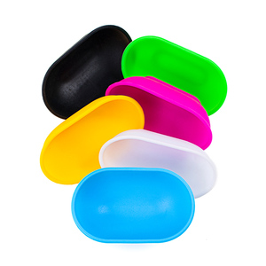 Mini-bol ovale multicolore en silicone de qualité alimentaire pour tabac, conteneur en silicone pour chicha, accessoires de fumage, bol mélangeur en silicone - Product Image 4