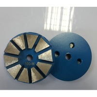 Disque de meulage en béton à 10 segments avec trois trous de 9 mm, disques de meulage diamantés pour meuleuse à béton ASL