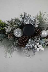 Bougeoir artificiel de décoration personnalisé populaire Bougeoir de Noël élégant en PVC - Product Image 4