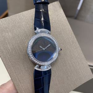 Montres pour femmes, luxe, cadran paon, femme, bracelet en acier, cadran noir, lunette en diamant, montres à quartz, boîtier en or rose, bracelet en cuir - Product Image 4