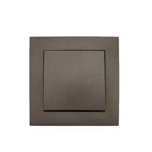 Sirode serie 9202 europeo Standard 250V sicuro moderno colore grigio 1 banda 1 vie interruttori e prese per la luce <span class=keywords><strong>a</strong></span> parete elettrica per la casa - Product Image 1