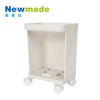 Poubelle de bureau en plastique 38L au design de mode avec 3 cloisons de séparation et pédale classifie et stocke les déchets H0630
