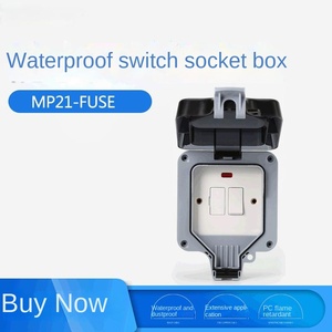 IP66 étanche prise de commutateur électrique UK résistant aux intempéries prise extérieure moule sortie équipement de Distribution d'alimentation - Product Image 2