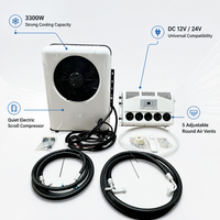 Climatiseur de stationnement intelligent pour camion, alimenté par batterie, haute efficacité de refroidissement, 12V 24V