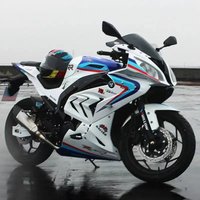 Motocicleta Baodiao Double RR Ninja de Segunda Mano, Modelo Dragon Horizon R3, V6 Bicilíndrico, Fabricada en China, Puede Registrarse