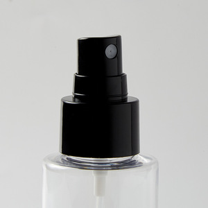 Flat Shoulder <b>Spray</b> Bottle 100Ml Pet Transparent Cosmetic Toner <b>Moisturizer</b> Bottle With Black Pump For Skin Care - Product Image 1