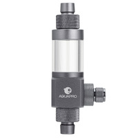 Diffuseur de CO2 externe en métal, filtration par atomisation, 110-240V, pour aquariums, réservoirs de plantes aquatiques, valve de retenue en ligne, tuyaux de 8mm/16mm