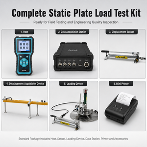 Tester di <span class=keywords><strong>Modulo</strong></span> di Deformazione Statica EV2 ad Alta Precisione con Sensore di Pressione 0-100kN e Sensore di Spostamento 0-50mm - Product Image 5