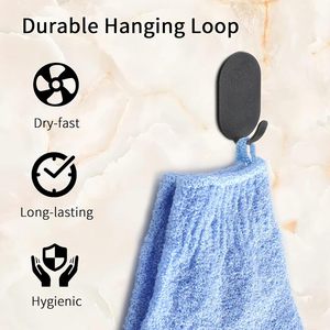 En gros Gants de bain exfoliants en Nylon, Chanvre et Jute, couleur unie, pour l'élimination des peaux mortes, et ceintures de massage pour le corps - Product Image 2