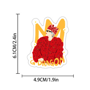 Venta al por Mayor de 50 Hojas de Pegatinas Impermeables <span class=keywords><strong>BIGBANG</strong></span> G-Dragon 20.º Aniversario para Carcasas de Teléfono, Portátiles, Equipaje, Accesorios DIY, Regalo - Product Image 6