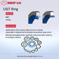 USIT Ring Hydraulik-Unterlegscheibe NBR FKM mit Kohlenstoffstahl-Metallunterlegscheibe M3-M60 Metrische und Zoll-Größen Dowty Verbunddichtung