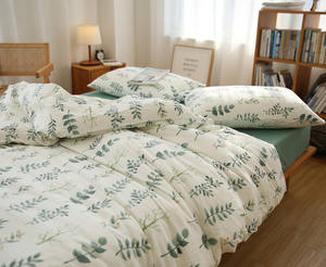 Parure de <span class=keywords><strong>lit</strong></span> en coton, ensemble de literie avec motifs imprimés personnalisés 100% - Product Image 5