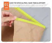 Acryl-Klebstoff Einseitiges Kraft-Schutzpapier für Fahrzeugschutz und Lackierung Wasserdicht & Abnehmbar