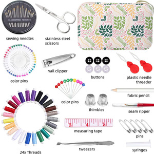 Kit de couture 130 pièces, ensemble de fils, aiguilles <span class=keywords><strong>et</strong></span> ciseaux, kit de réparation, cadeau d'anniversaire pour petite amie, où <span class=keywords><strong>acheter</strong></span> des produits en gros - Product Image 2