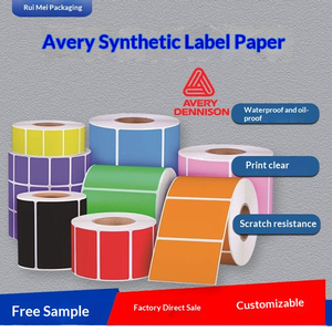 สติกเกอร์กระดาษสังเคราะห์สีเอเวอรี่แบบสั่งทำขนาดเล็กกันน้ำกันการฉีกขาดพิมพ์แบบกำหนดเองได้ - Product Image 4