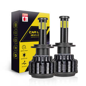 Ampoules de Phares <span class=keywords><strong>LED</strong></span> H4 H7 H13 9004 9007 pour Voitures et Motos Modèles X5 M3 Ghost Étanche IP67 6500K - Product Image 1