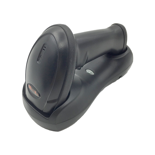 High Resolution Handheld 2D Wireless 2.4GHz+BT Image Barcode Scanner With Charging Base