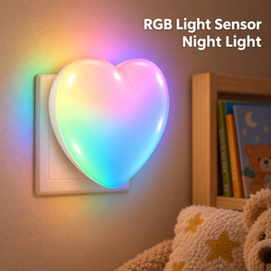 Luz Nocturna LED RGB para Ayudar al Sueño del Bebé, Lámpara de Noche Inalámbrica con Sensor de Luz Automático para Dormitorio Infantil - Product Image 4