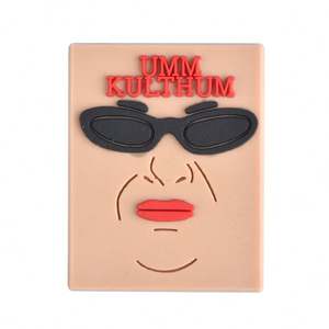 Décorations de chaussures en PVC personnalisées en gros, style arabe, breloques pour sabots en caoutchouc avec boutons, autocollants de téléphone arabes - Product Image 3