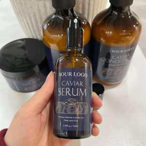 Produits de soins capillaires pour enfants de marque privée OEM Huile capillaire organique légère sans rinçage au caviar pour plus de brillance et de douceur - Product Image 1