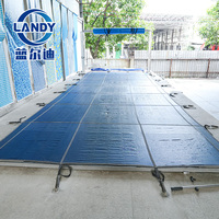 Landy PP-Material Unterflur- und Aufstellpool-Abdeckung, staubdicht, UV-beständig, Netz-Sicherheitsabdeckung für Außenpools