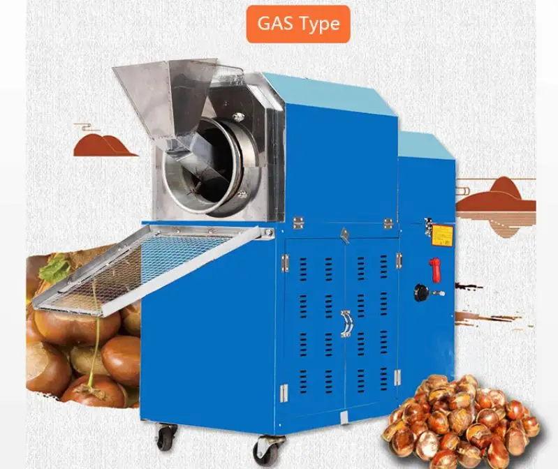 25 Elektrische Gas-Nussverarbeitungsmaschine Bratmaschine Bratmaschine für Nüsse