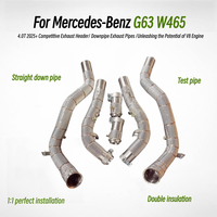 Collecteur d'échappement direct OEM pour Mercedes-Benz G63 W465 4.0T 2025+ en acier inoxydable avec isolation thermique, tube de course pour amélioration de puissance