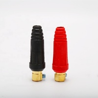Conectores de Cable de soldadura de tipo europeo, rojo y negro, certificado CE RoHS, DKJ35-50
