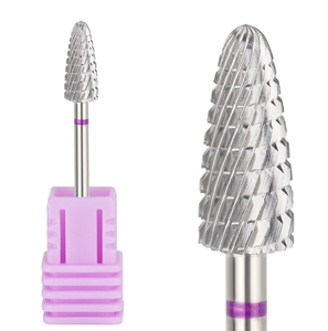 Conical Cross Cut Tungsten Carbide Nail <b>Drill</b> <b>Bit</b> Cuticle Dead Skin Removal Grinding Head for Manicure - Product Image 4