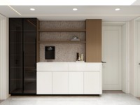Muebles de Cocina Modernos de Lujo en Madera Inteligente, Juego de Muebles de Cocina Pequeños Listos para Armar, Diseño Modular de Almacenamiento