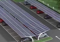BIPV Panneau solaire Carport Shed Park Module photovoltaïque PV Centrale électrique