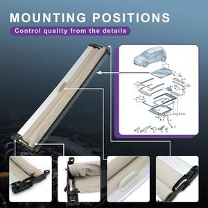 ستارة سقف بانوراما بديلة لسيارات فولكس فاجن جولف R32 GTI رابيت 2014-2020 MK7 (رمادي داكن) - رقم القطعة 5G6877307 5GG877307 - Product Image 3