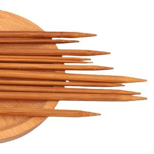 25cm/36cm Aiguilles à tricoter en bambou Double pointe droite pour fil artisanal à tricoter créatif fait à la main 3mm-10mm - Product Image 4