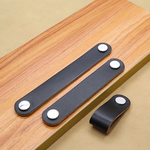 Tiradores de <span class=keywords><strong>cuero</strong></span> para muebles de cocina, <span class=keywords><strong>tirador</strong></span> para cajón de muebles, nuevo diseño, venta al por mayor - Product Image 3