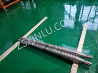 Tornillo y barril gemelos cónicos de tubo de PVC de calcio alto/bajo de alta calidad para máquina extrusora de plástico