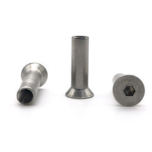 صامولة تثبيت على شكل مقبس برأس مسطح وأكمام 1/4-20 M6 M10, صامولة تثبيت على شكل مقبس البرميل ، موصل ربط ، صواميل ، أكمام من الفولاذ المقاوم للصدأ - Product Image 4