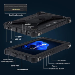 Công nghiệp gồ ghề Tablet PC Intel Android 10.1 "8GB 128GB 10000mAh Pin có thể tháo rời cầm tay <span class=keywords><strong>Mini</strong></span> PC trên cổ - Product Image 4