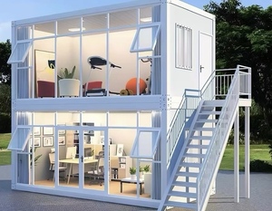 Maison conteneur pliable de 20 pieds de haute qualité, préfabriquée, extensible, modulaire, <span class=keywords><strong>en</strong></span> acier, avec plans de conception moderne - Product Image 2