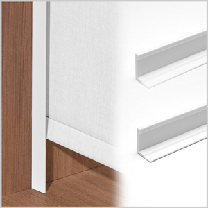 แถบกันแสงแบบยืดหดได้สำหรับม่านบังแสงและมู่ลี่ 100% ป้องกันแสง PVC รางข้างสำหรับม่านบังแสง - Product Image 1