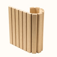 Panneau Tambour en MDF flexible, panneau en bois Tambour flexible, revêtement mural incurvé pour la décoration intérieure commerciale et résidentielle