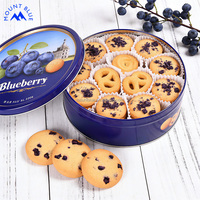 Biscuits saveur Matcha en gros, aliments sains de qualité, Keks, emballage bleu, Galleta, fabrication de snacks, biscuits délicieux