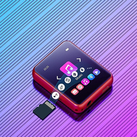 Reproductor de MP3 rojo portátil al por mayor de fábrica con altavoz incorporado reproductor de música Digital para niños estudiantes deportes y correr