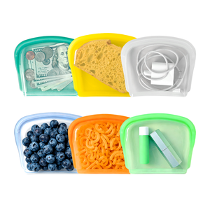 Juego de Bolsas Reutilizables de Silicona para Almacenamiento de Alimentos, Bolsa de Silicona para Contenedores <span class=keywords><strong>Stasher</strong></span>, Contenedor de Cocina Hermético y Apilable - Product Image 5
