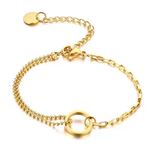 Double Flower Women's Fashion Bracelet Thin Chain from Europe the United States Category Fashion Jewelry Bracelets & Bangles