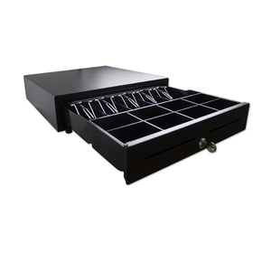 Supermarket Black cash register box POS metal cash drawer