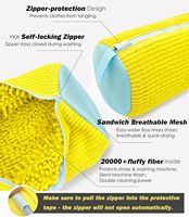 Sac de Machine à laver les chaussures durables lavables en microfibre pour baskets réutilisables et chaussures de tennis nettoyage stockage à glissière autobloquant
