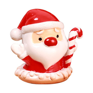 Figurines de Noël en résine Mystic Arts, décorations de Père Noël et bonhomme de neige de style dessin animé pour la maison et les vitrines. - Product Image 5